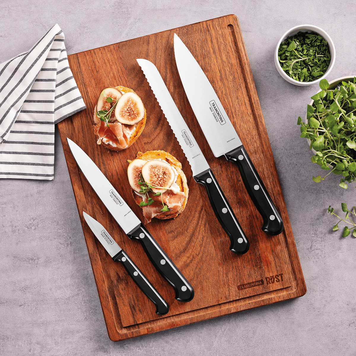 Tramontina Ultracorte 4" Vegetable and Fruit Knife, Stainless Steel